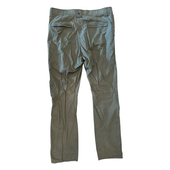 Wrangler Outdoor Performance Pants Mens 36x34 Khaki Stretch Hiking Nylon Cotton - Picture 3 of 8
